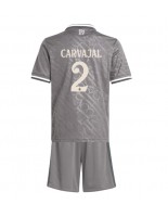 Real Madrid Daniel Carvajal #2 Kolmaspaita Lasten 2024-25 Lyhythihainen (+ shortsit)